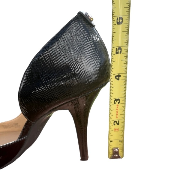 🌻Michael Kors black textured leather heels Size 8.5 - Picture 6 of 8